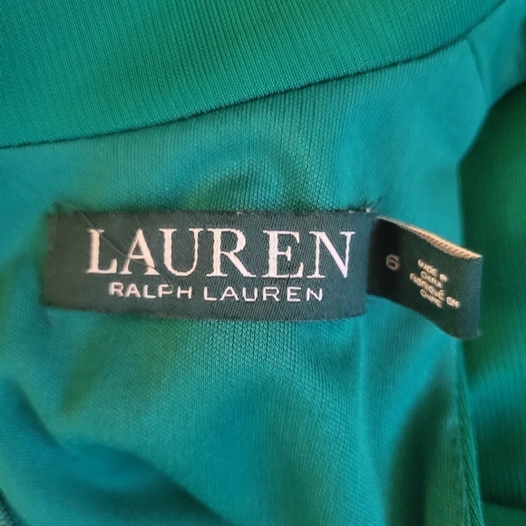 Lauren by Ralph Lauren Green Sleeveless Mock Turtleneck Dress Size 6 - Picture 4 of 4